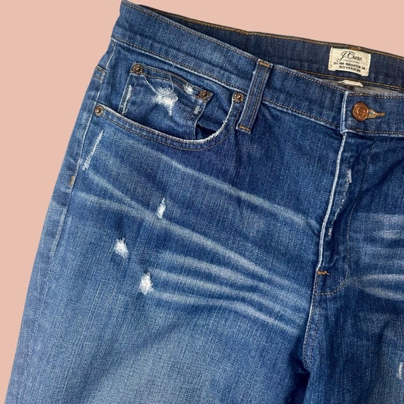 J. Crew ‘Slim Fit Broken In Boyfriend Jeans’ in “Silverwood Wash” Size 31 - Picture 5 of 14